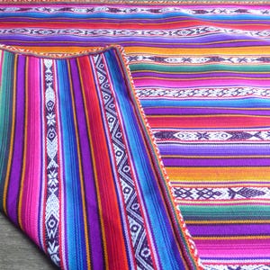 Andean Altar Cloth: Peruvian Textile for Shamanic Ceremony-Lightweight Fabric