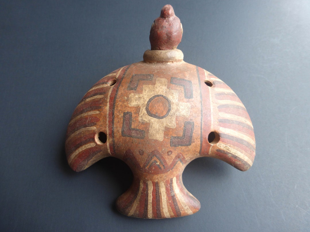 Peruvian Andean Ocarina Collectible Wind Instrument Made of Clay Etsy