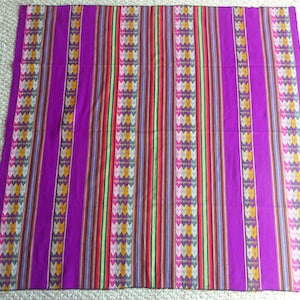 Peruvian Multi-color Fabric - Tablecloth - Rug - Blanket