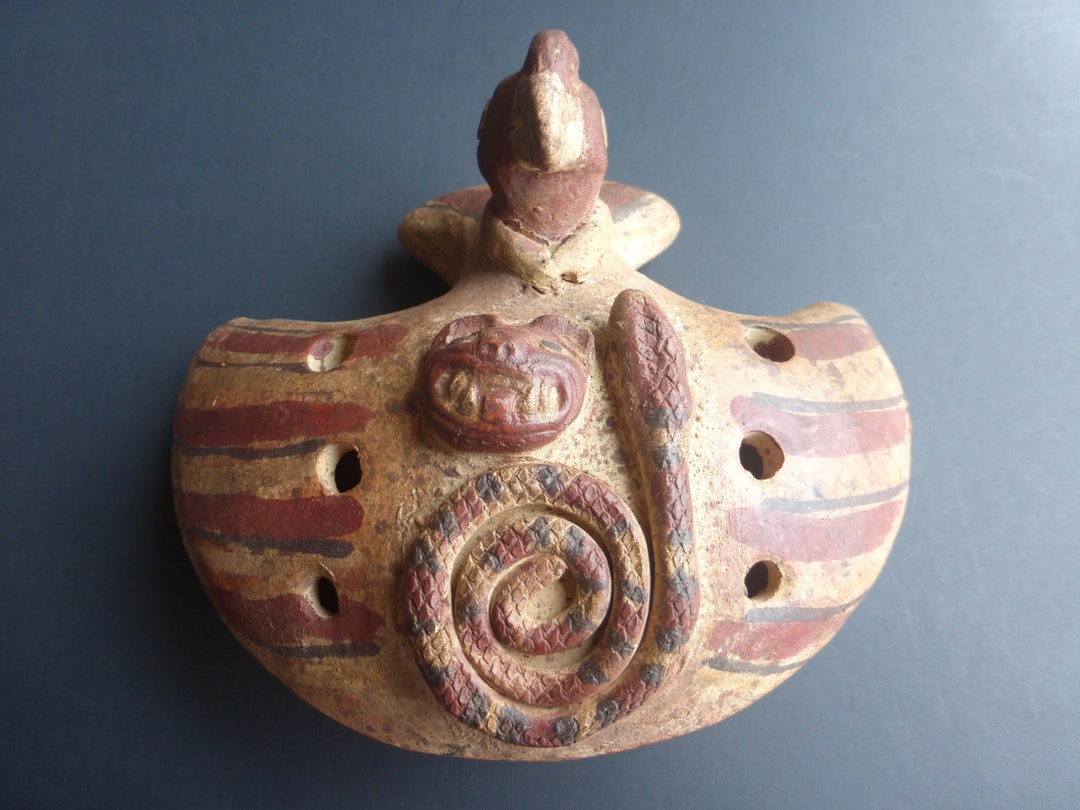 Peruvian Andean Ocarina Collectible Wind Instrument Made of Clay Etsy