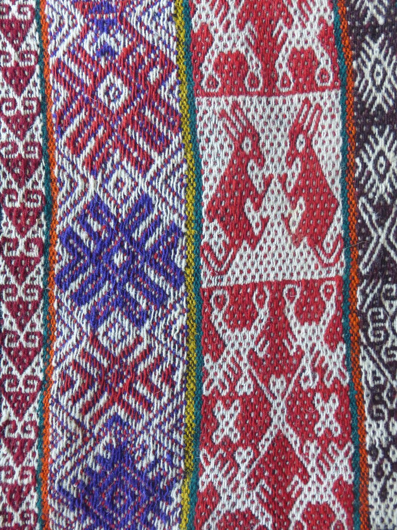 Peruvian Aguayo Mastana Andean Mountain Handwoven Textile