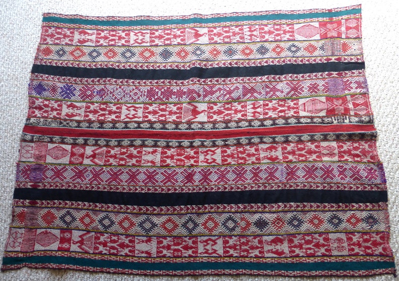 Peruvian Aguayo Mastana Andean Mountain Handwoven Textile