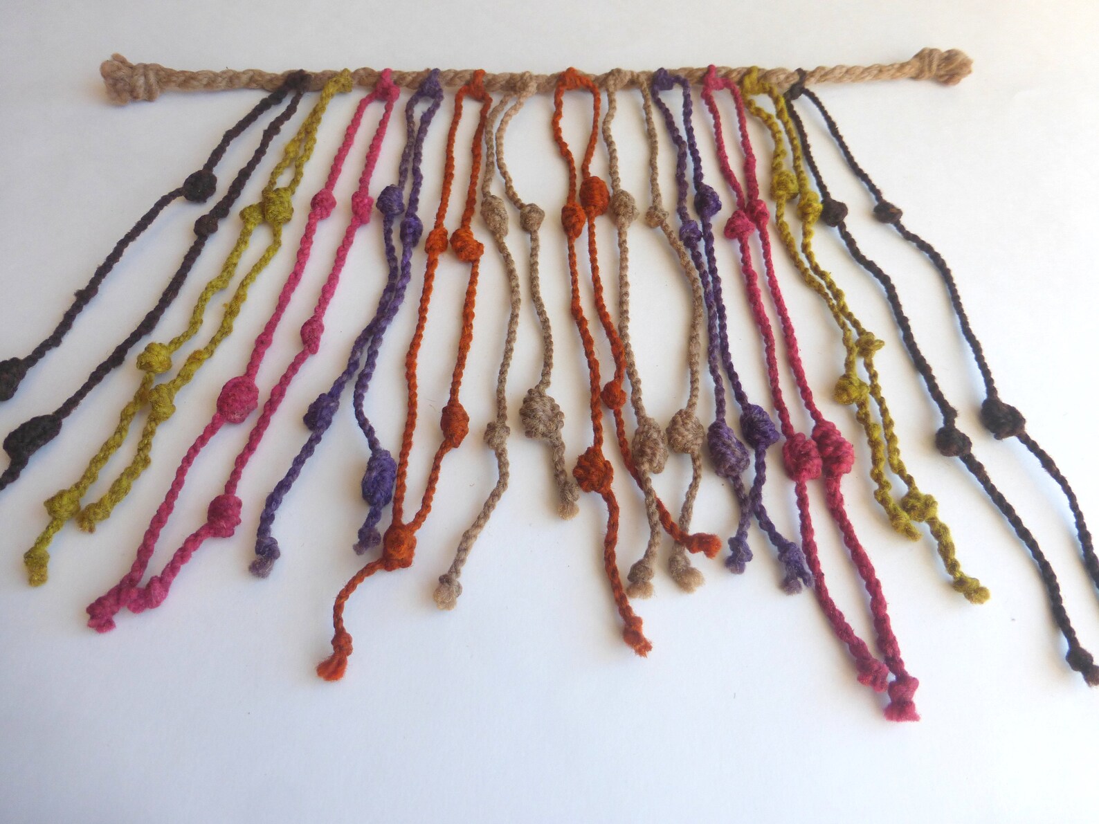 Andean Inca Quipu Made of Sheep Wool and Natural Dyes Etsy