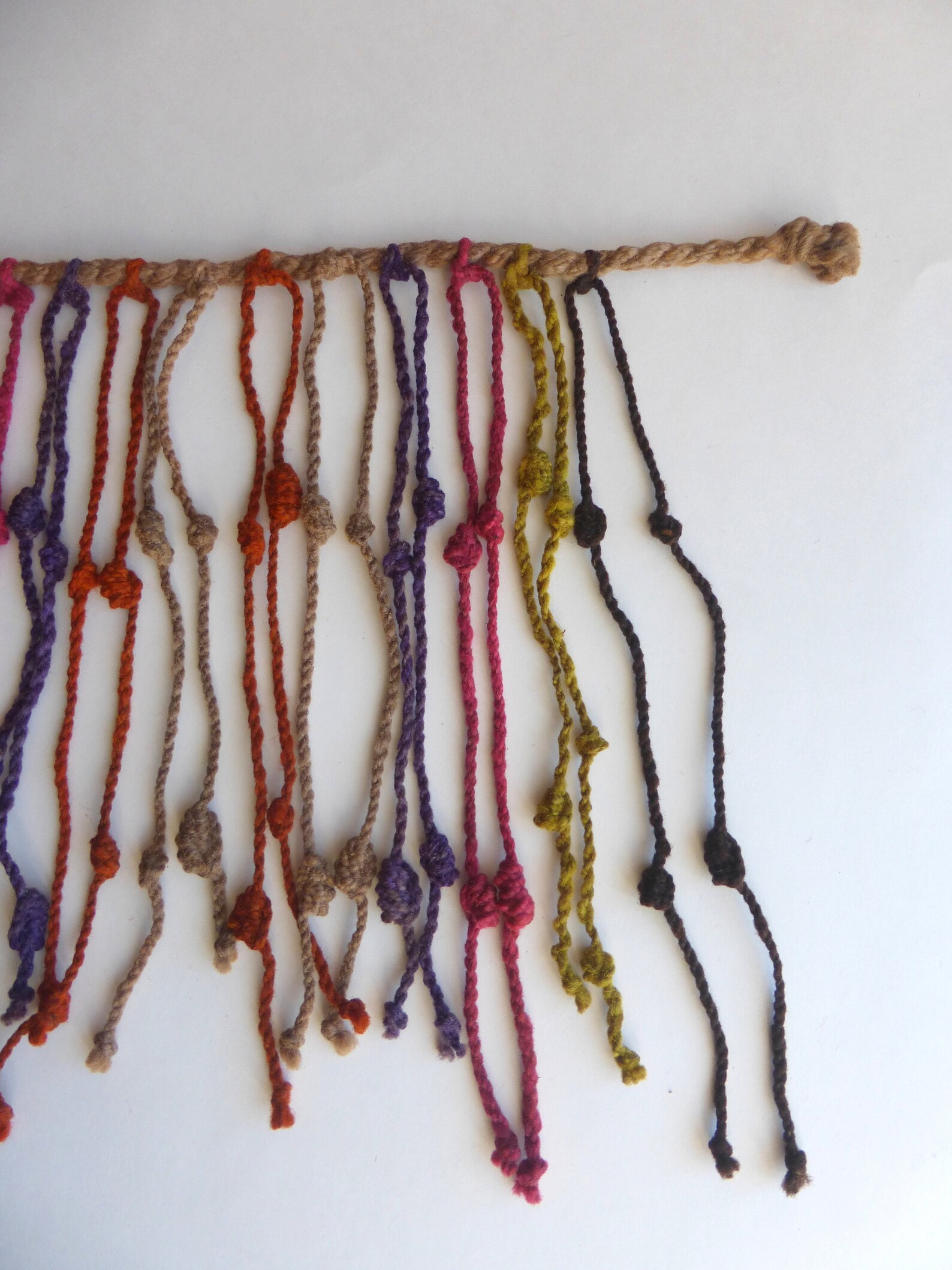 Andean Inca Quipu Made of Sheep Wool and Natural Dyes Etsy