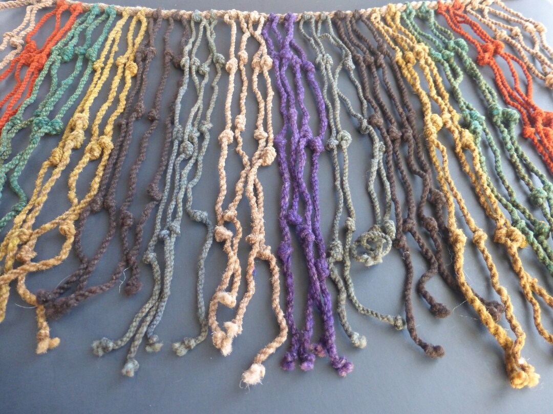 Andean Inca Quipu Made of Sheep Wool and Natural Dyes xlarge Etsy