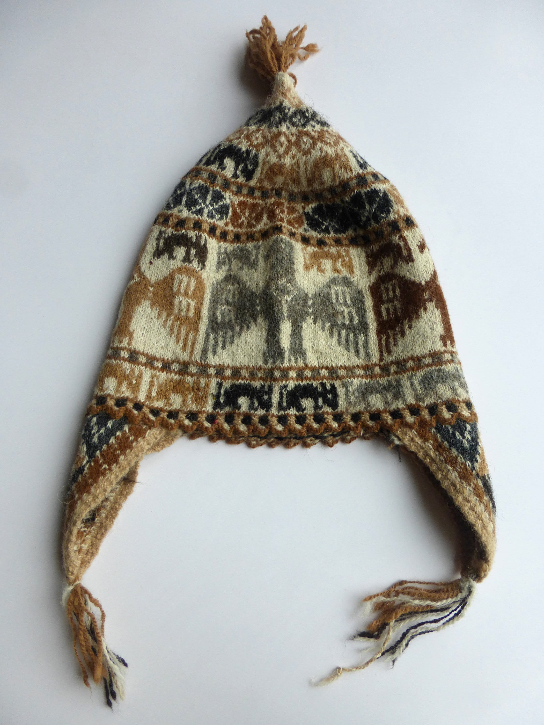 Peruvian Shaman Chullo Hat Andean Mountain Handmade Hat | Etsy
