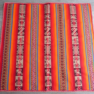 Andean Altar Cloth - Peruvian Andean Fabric - Mesa Altar- Ceremonial Cloth - Shaman Altar Colorful Cloth (24 X 25 inches - 61 X 64 cm.)