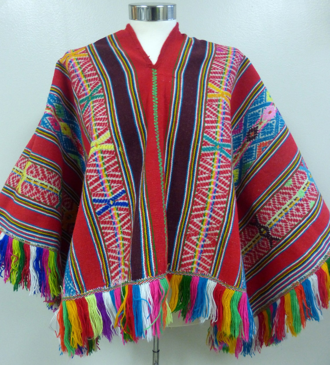 Peruvian Shaman Poncho Andean Aguayo Textile - Etsy