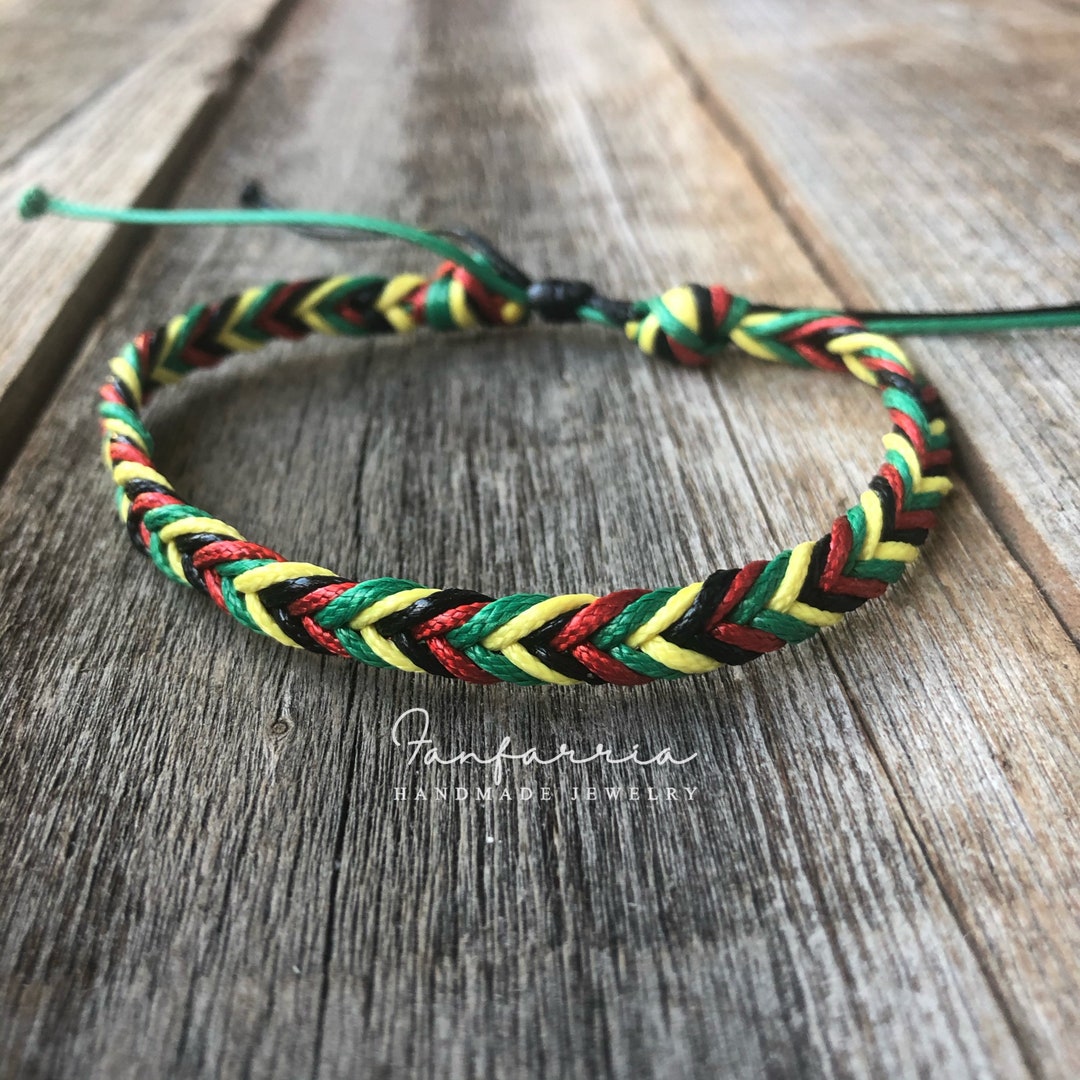 Anklets Rasta Dania, Rasta Braided Anklet Bracelet - Etsy