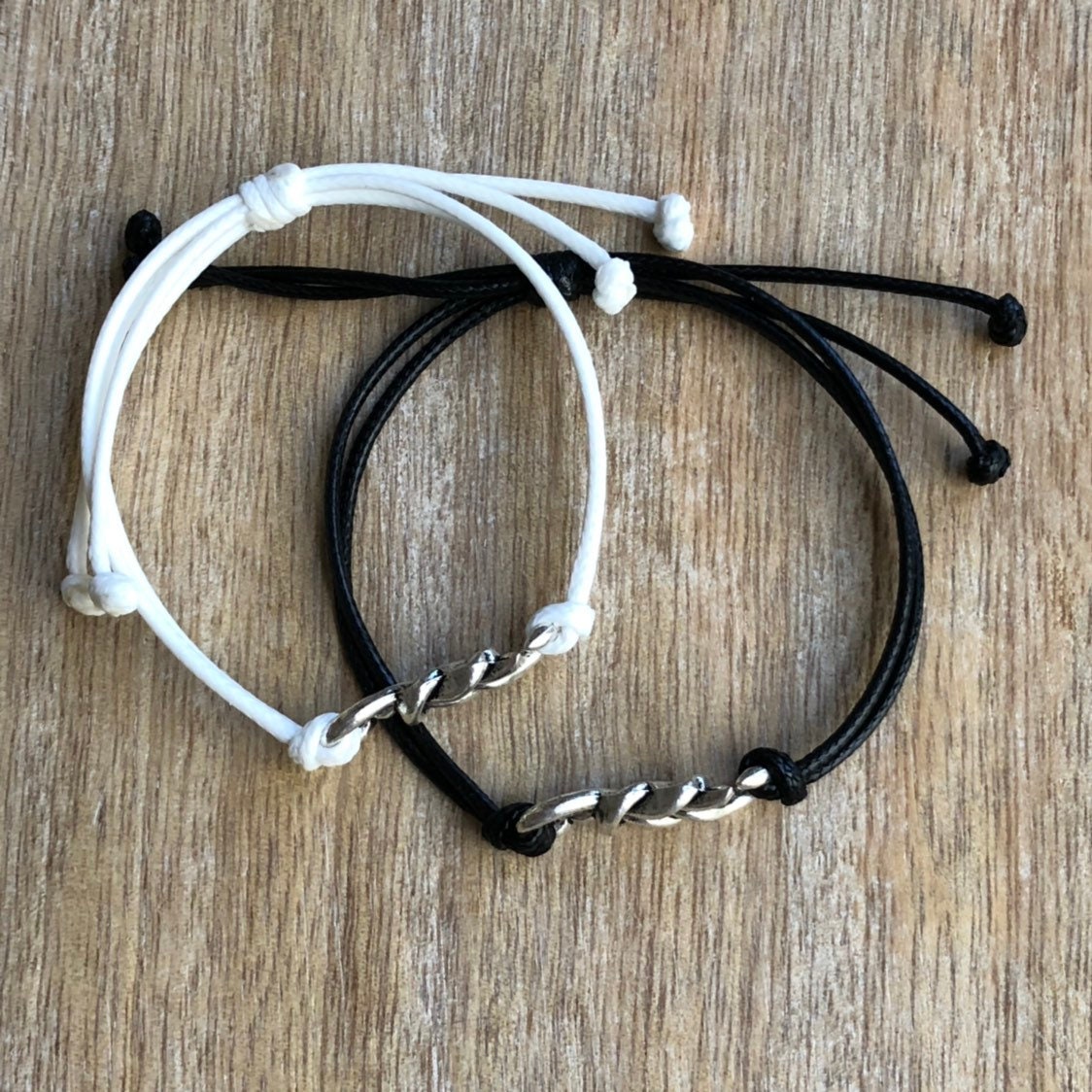 Celtic Knot Charm Ponce Inlet Set Black and White His and - Etsy