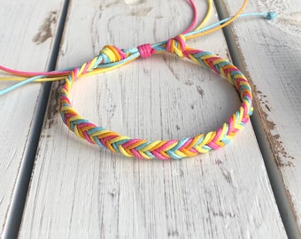 Dania, Summer Vibes Colorful Braided Anklet Bracelet WA001828