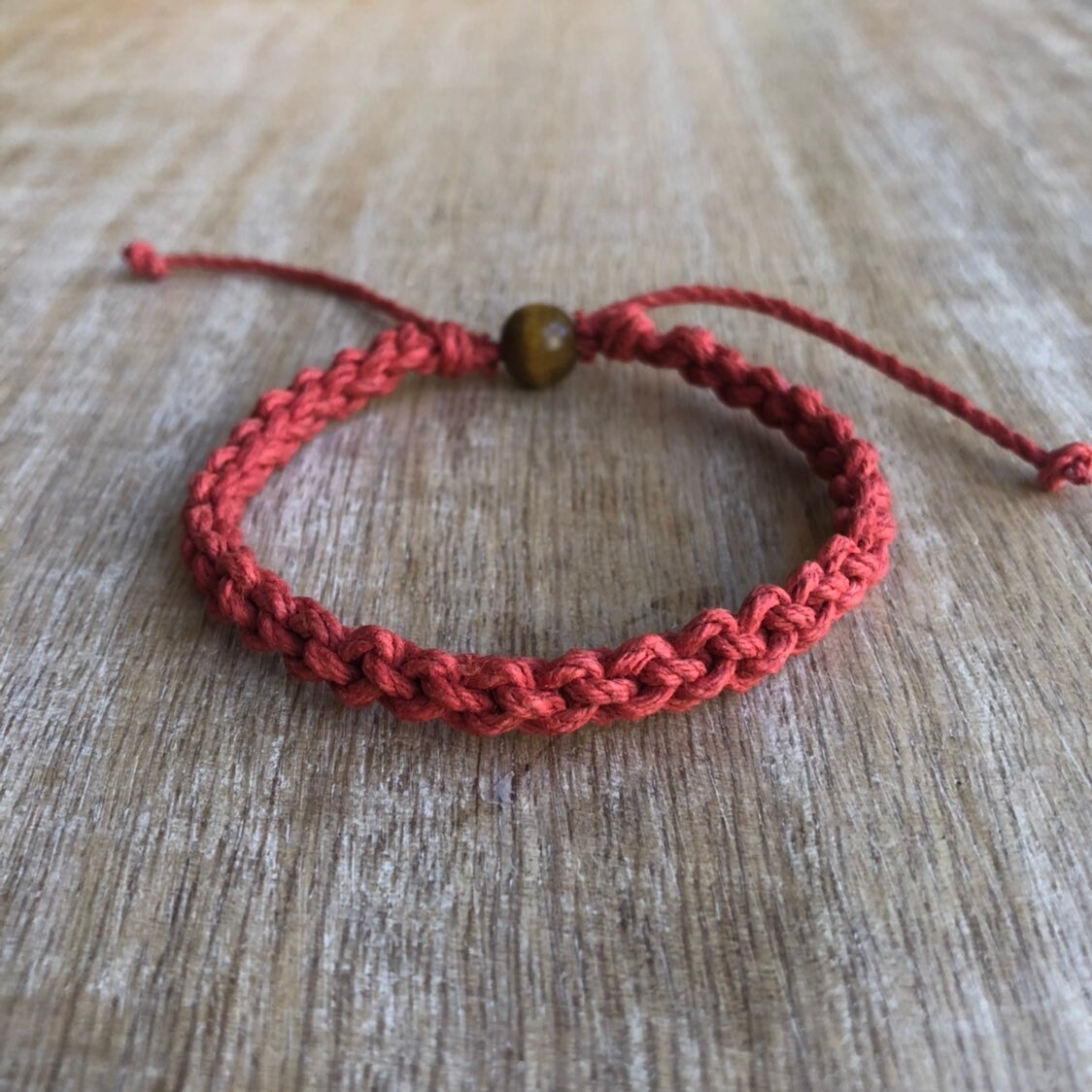 Destin Red Macrame Bracelet Hemp Anklet Macrame Anklet - Etsy