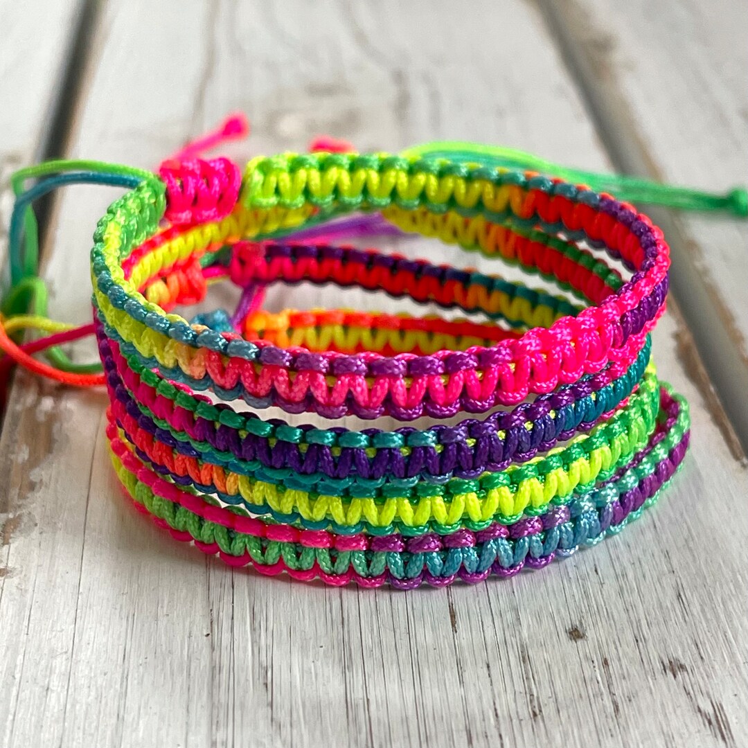 Colorful Macrame Family Bracelets Matching Bracelets Etsy