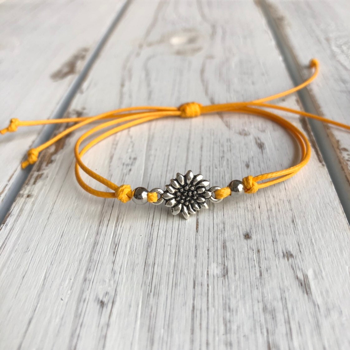 Sunflower Bracelet Anklet WA001687 Etsy