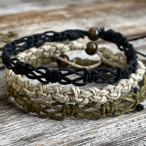 Hemp ankle bracelet deals
