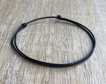 Minimalist Anklet, 1mm Stackable, Many Colors to Choose WB001263
