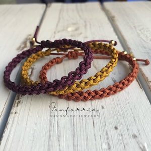 Destin II Braided Macrame Woven Bracelet Anklet Waterproof