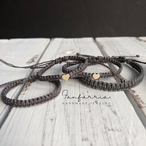 Heart Family Bracelets Gray LF001753