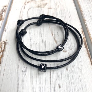 Collins Custom Initial Bracelets, His & Hers, Waterproof Gift Set