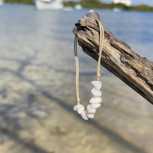 Marine White Bead Anklet Bracelet LA001747