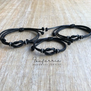 Knot Bracelet, Sanibel Black Waterproof Family Bracelets WF001775