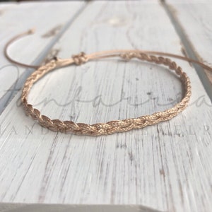 Gold Braided Anklet Bracelet WA001604