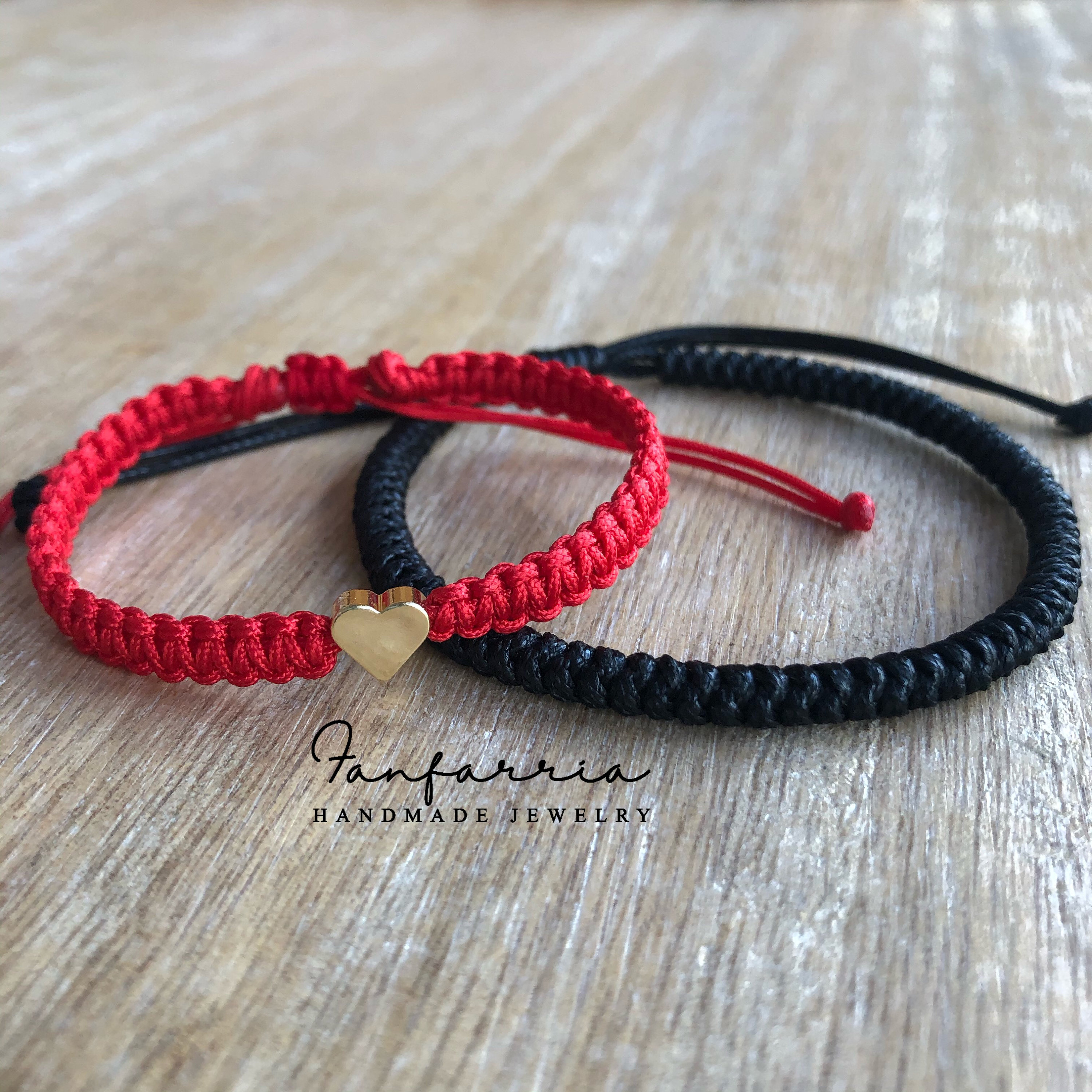 Red Bracelet w/ Black Beads – Fulton Cultural & Spiritual