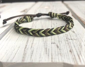 Dania, Camo Braided Anklet Bracelet WA001760