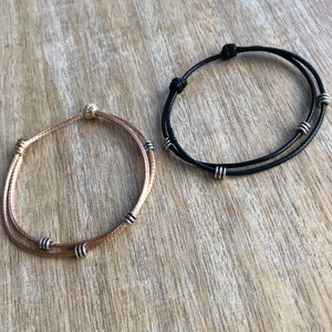 Turner, Couple Bracelets, Waterproof His and her Bracelet, Gold and Black Matching Bracelet Set WC001150