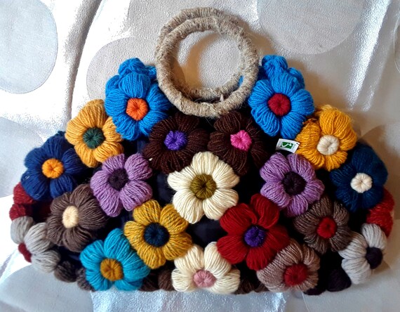 entirely knit handmade handbag by Bangkok Green w… - image 7