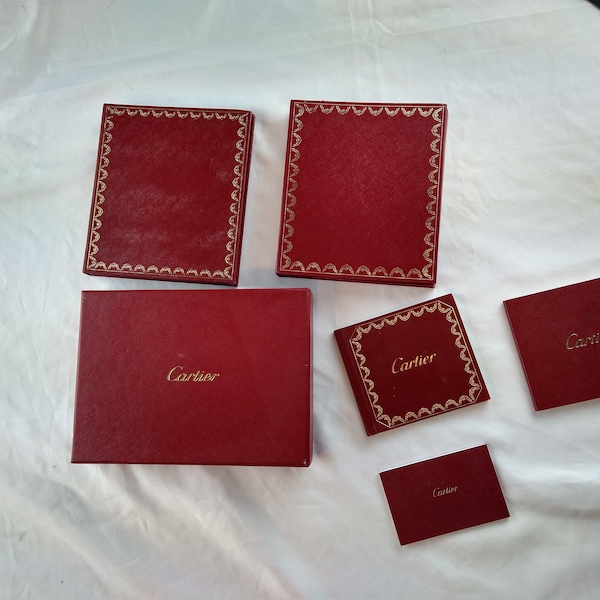 Emptied Cartier watch box / Jewelry box with booklet and CD