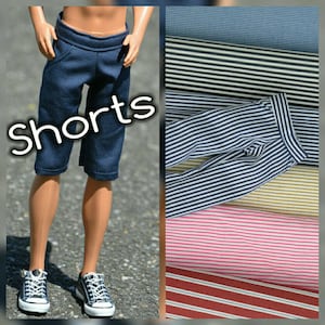 Shorts below the knees for boys - more types of male dolls - see next photo / + muscular /