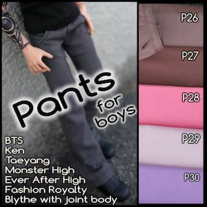 Pants for boys - more types of male dolls - see next photo / + muscular, Lebron, Dream/