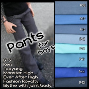 Pants for boys: MH, 3g, EAH, Taeyang, BTS, Fashion Royalty, Blythe boys, Ken, Creatable World, Rainbow High, Harry Potter, Bratz, LOLomg image 1