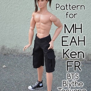 Shorts with pockets for boys - more types of male dolls - see next photo / + muscular /