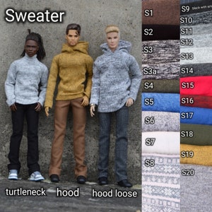 Sweater for boys - more types of male dolls - see next photo / + muscular /