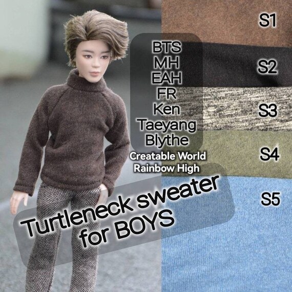 Turtleneck Sweater for Boys: BTS Ken MH Mh3g Eah FR - Etsy