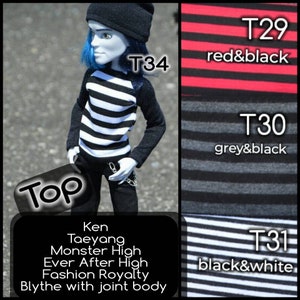 Top for boys - more types of male dolls - see next photo / + muscular /