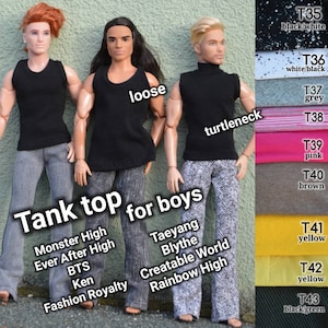 Tank top for boys - more types of male dolls - see next photo / + muscular /