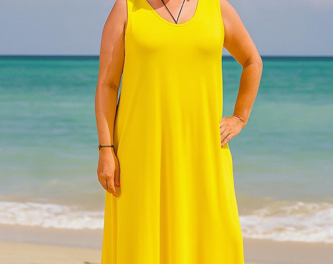 Yellow dress, Summer dress, Yellow dress, Maxi dress