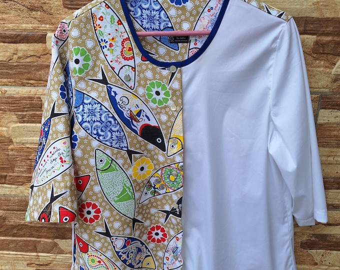 Portuguese Sardine Shirt – Popular Saints Party – Arraial Style – Handmade – Original Gift – Sizes S to XXL