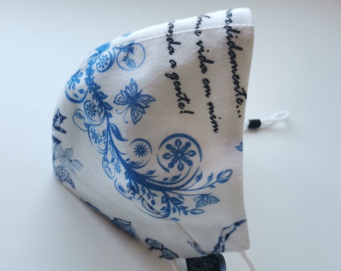 Florbela Model Mask, Washable mask, Reusable face mask, Cotton mask, Travel mask, Anti Dust mask, Stoffmaske, Fabric Facemask, Masks
