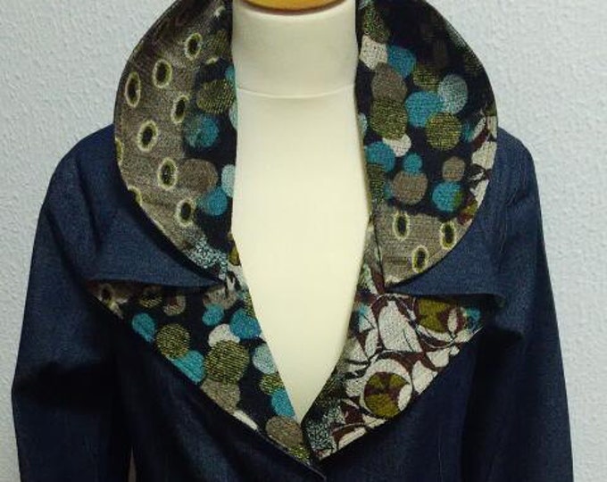 Women's Jackets & Coats, denim jacket, jeans, women's clothing, Handmade jacket, coat, Vintage jacket, made in Portugal, clothing
