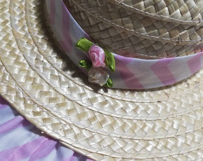Straw hat for children, personalized hat, hats, straw hat, sun hat, sun protection for children