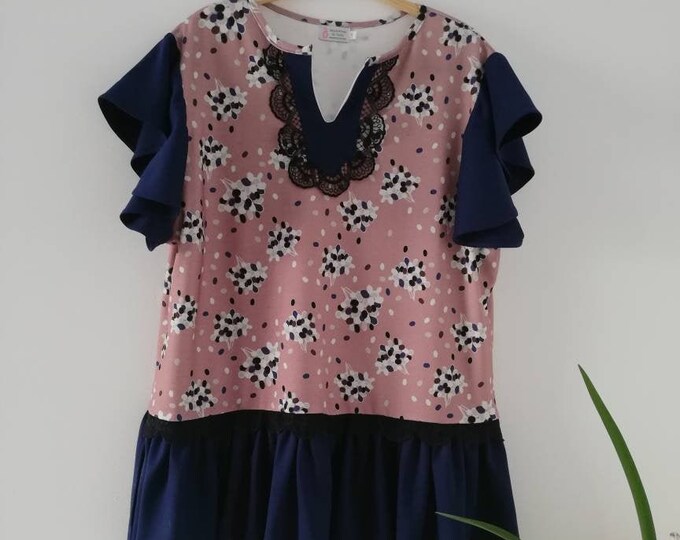 Frill Tunic, Plus-size, Women Clothes, Blouses, Summer Clothes
