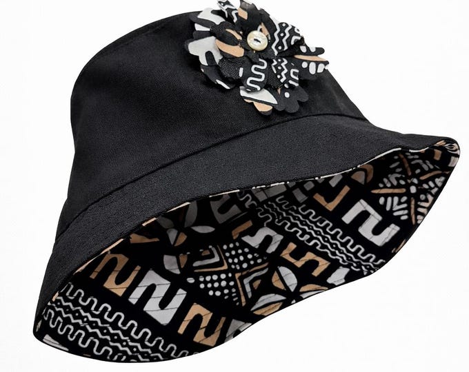 Reversible Panama Hat in Capulana and Percale – Made4you® Fall Winter Collection | Reversible African Fabric Hat | Handmade in Portugal