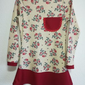 Blommig tunika, Personliga kläder, Jul, Damkläder, Blusar, Handgjorda kläder, Tröjor, Damkläder, Hantverk