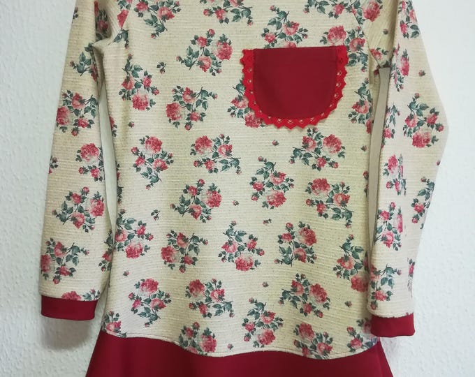Floral Tunic, custom clothing, Christmas Time, Women's clothing, Blouses, Handmade clothes, sweaters, women's clothing, crafts