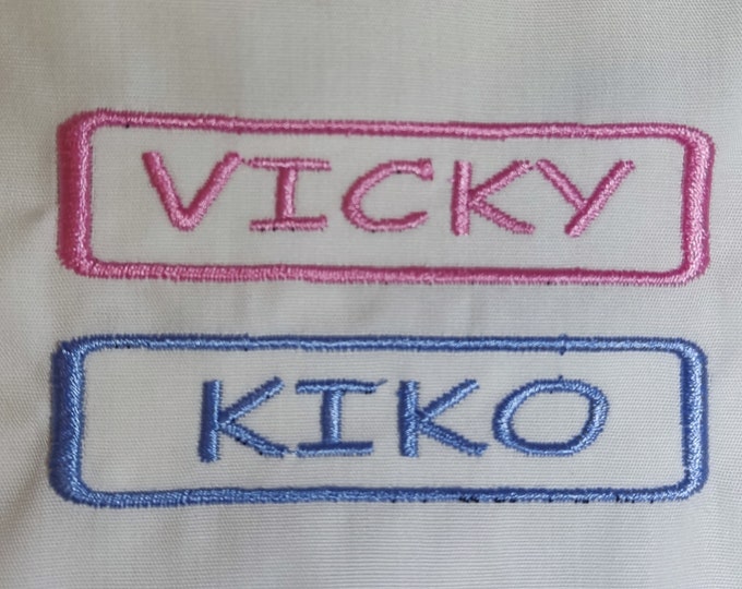 Patch with your pet's name embroidered Embroidery Names Personalized Embroidery Pet Names