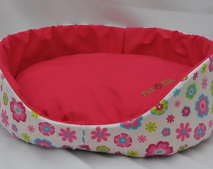 Pet bed, Xik Pink Floral Pet Bed, Pet furniture